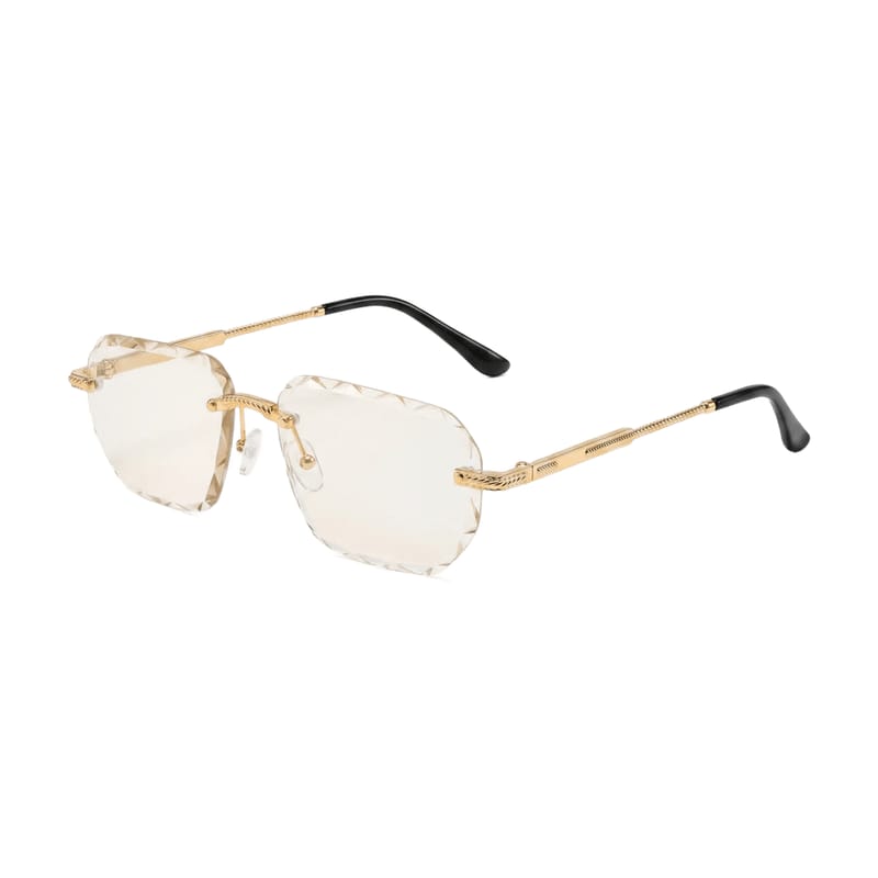 Specialized Frame — Diamond-Cut Rimless · Golden — Specialized Frames in Golden