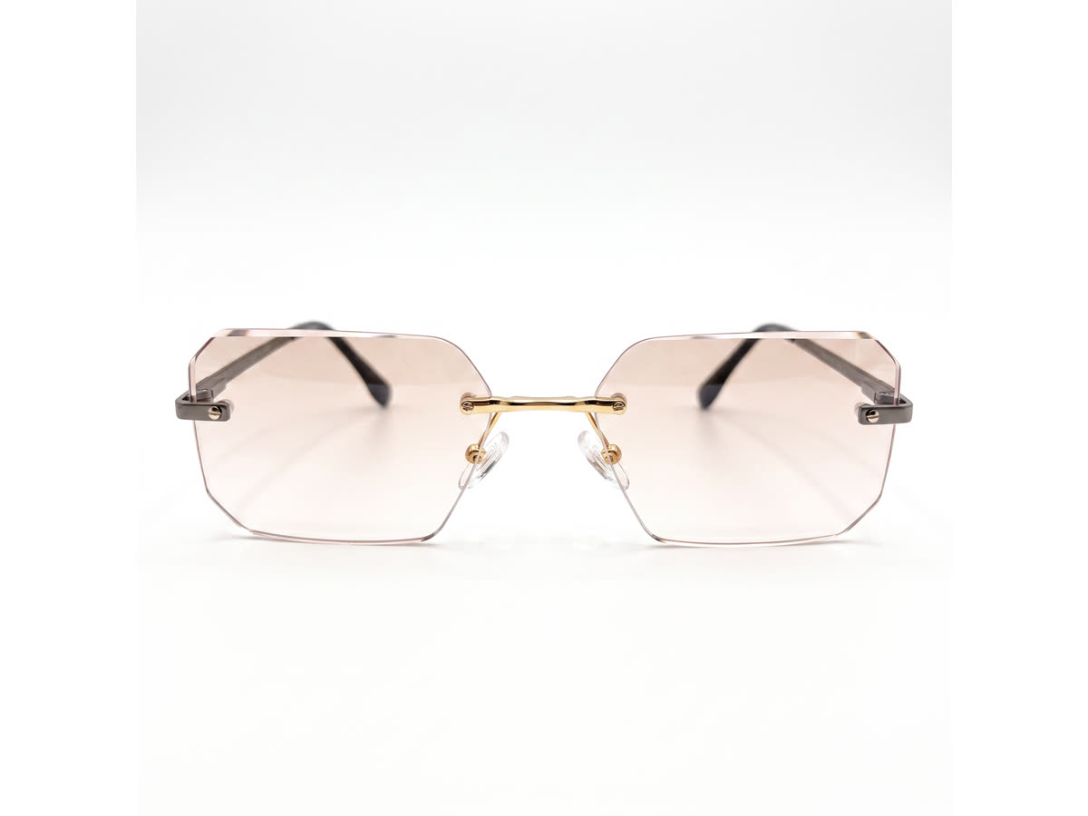 Specialized Frame — Rimless Rectangle · Grey — Specialized Frames in Grey, Metal
