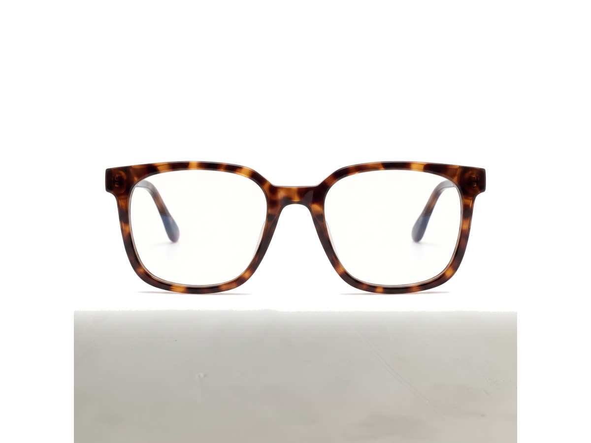 Men's Classic square acetate — Leopard Brown — Eyeglasses in Leopard Brown