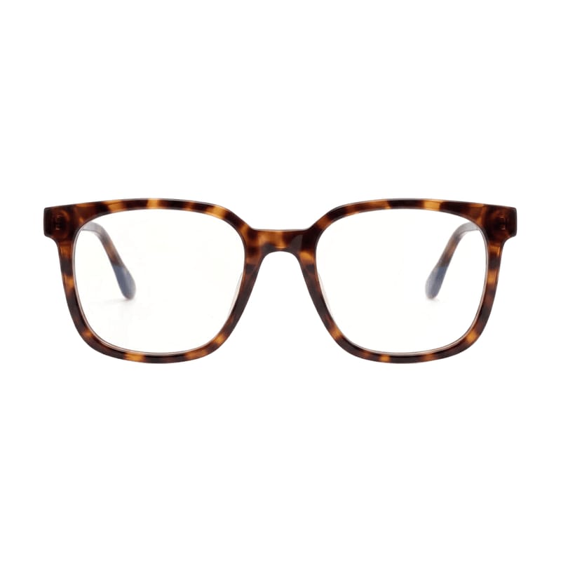 Men's Classic square acetate — Leopard Brown — Eyeglasses in Leopard Brown