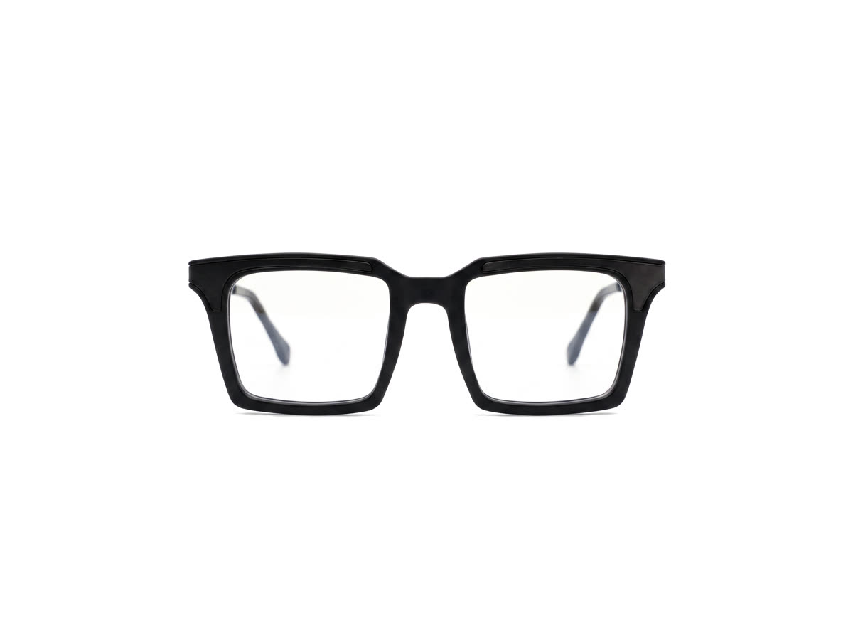 Men's Bold flat-top square acetate — Matte Black (202414) — Eyeglasses in Matte Black