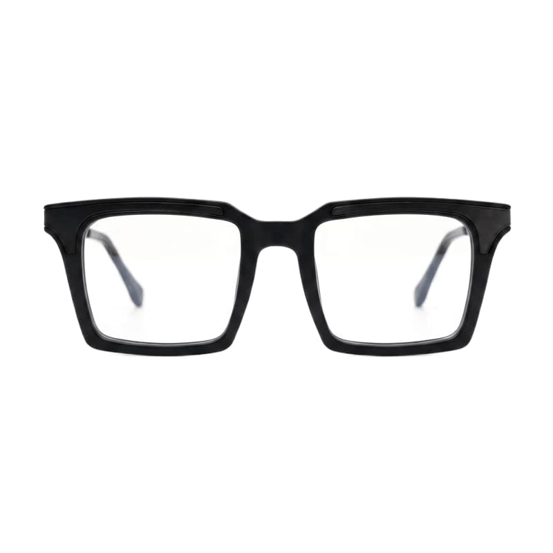 Men's Bold flat-top square acetate — Matte Black (202414) — Eyeglasses in Matte Black