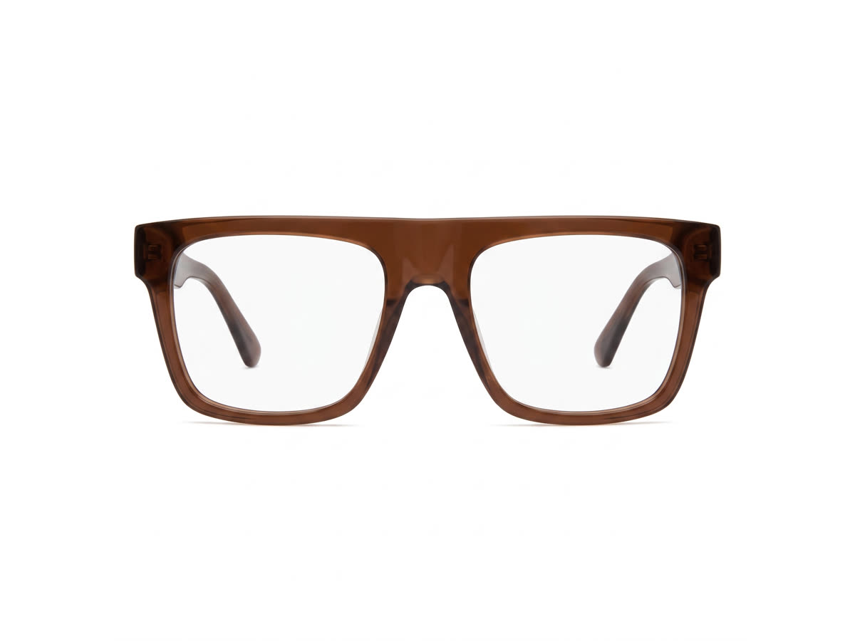 Men's Rectangular crystal acetate — Gloss Brown — Eyeglasses in Gloss Brown
