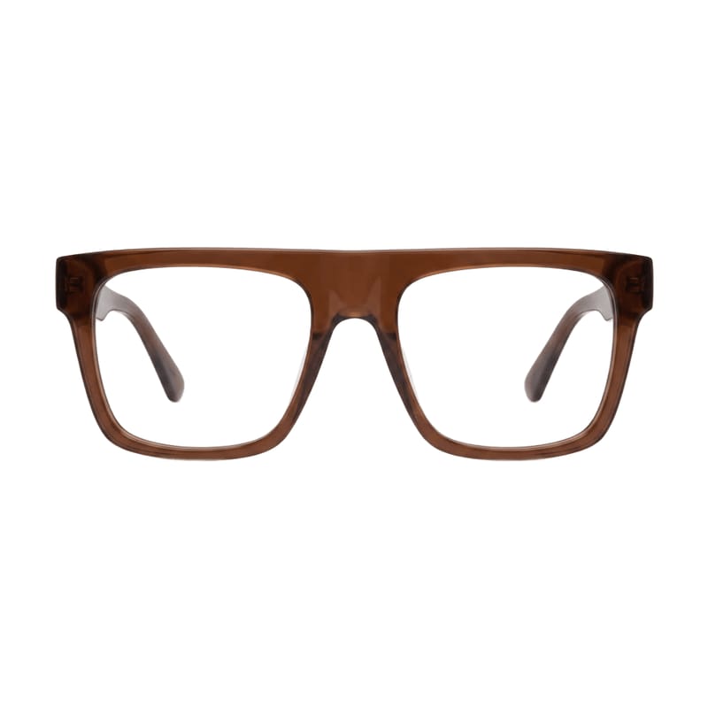 Men's Rectangular crystal acetate — Gloss Brown — Eyeglasses in Gloss Brown