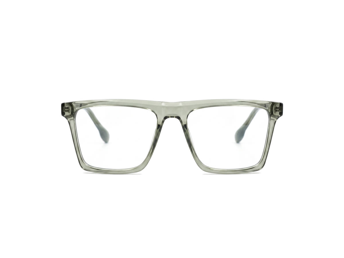 Men's Rectangular crystal acetate — Transparent Green — Eyeglasses in Transparent Green