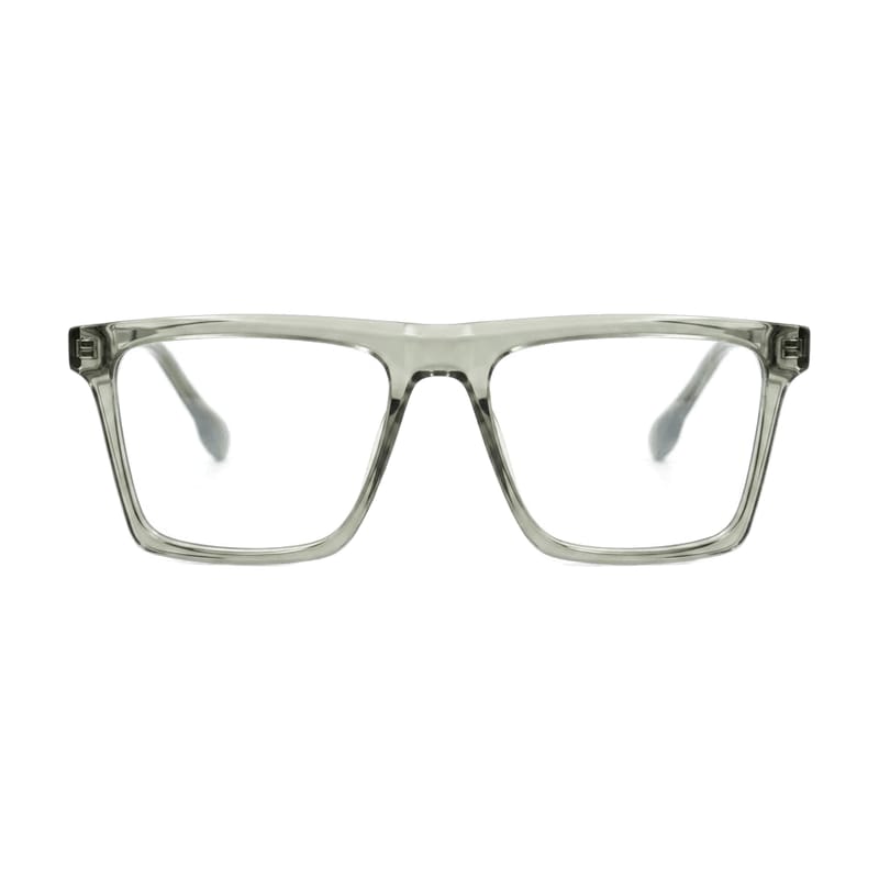 Men's Rectangular crystal acetate — Transparent Green — Eyeglasses in Transparent Green