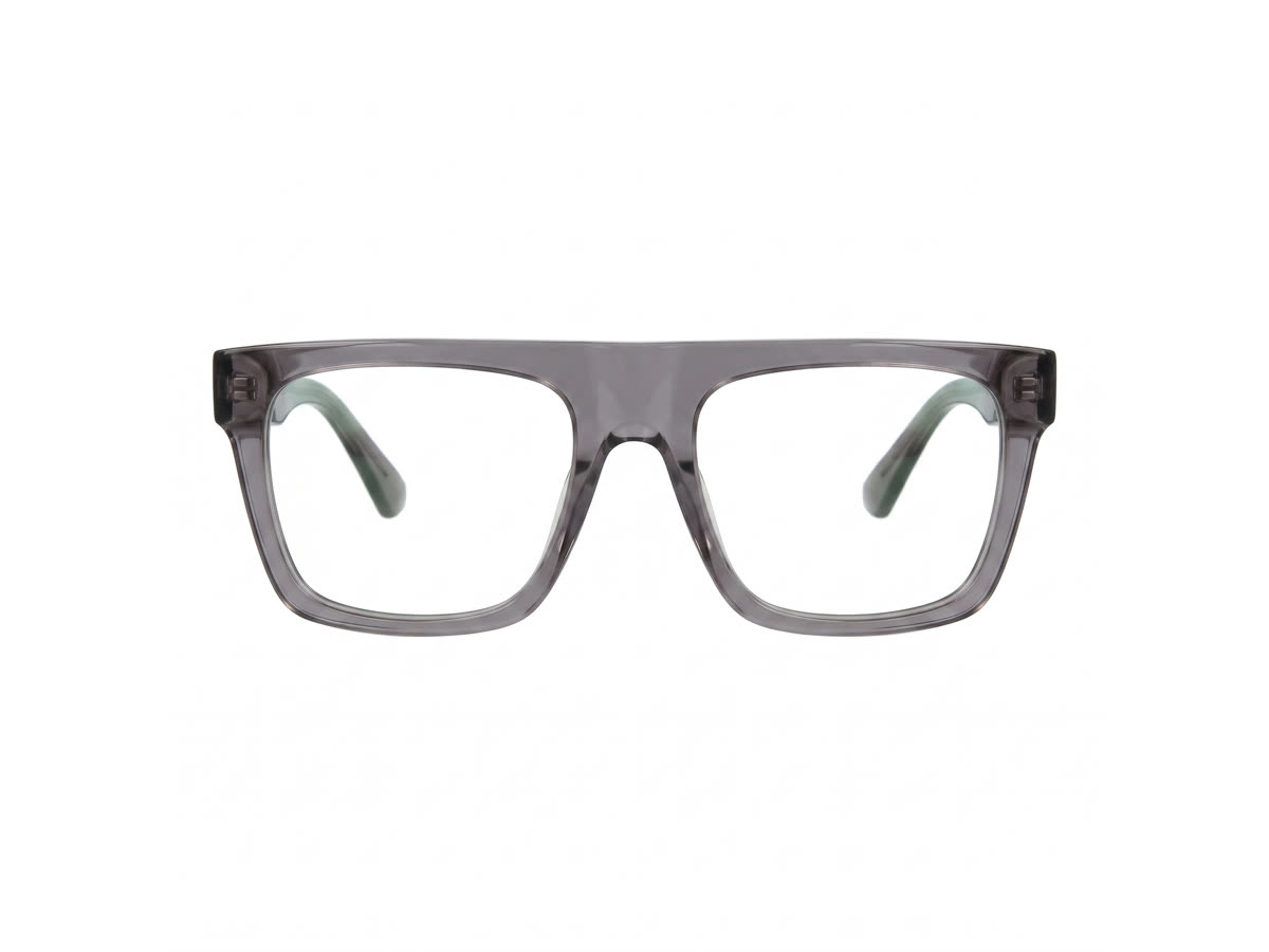 Men's Rectangular crystal acetate — Smoky Grey — Eyeglasses in Smoky Grey