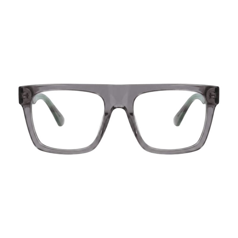Men's Rectangular crystal acetate — Smoky Grey — Eyeglasses in Smoky Grey