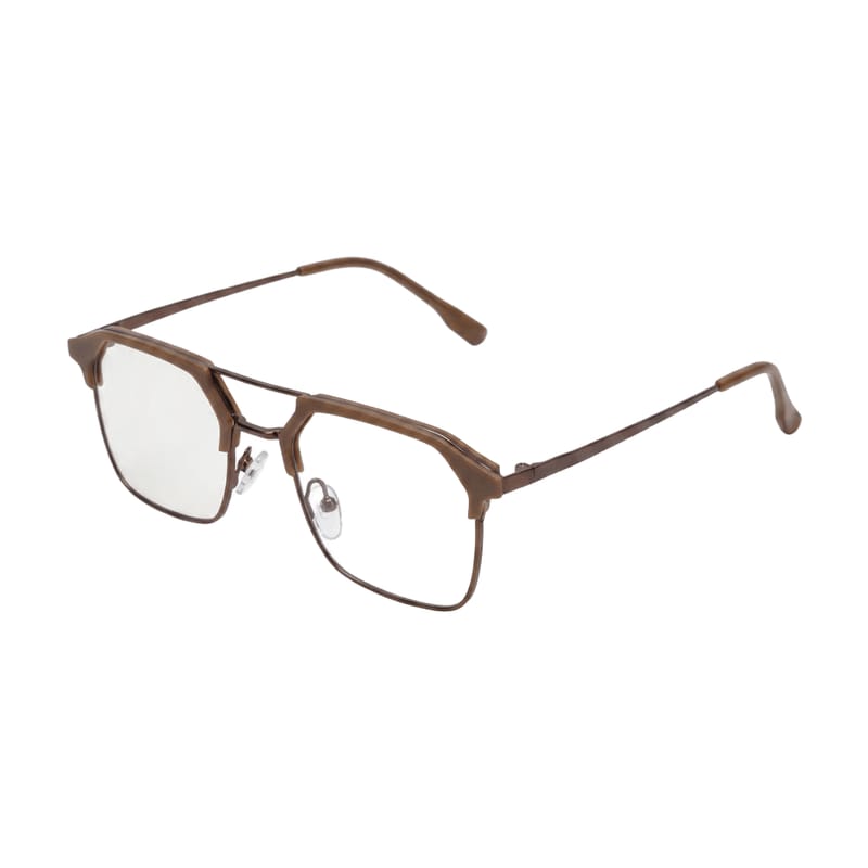 Specialized Frame — Double-Bridge Clubmaster · Matte Brown — Specialized Frames in Matte Brown