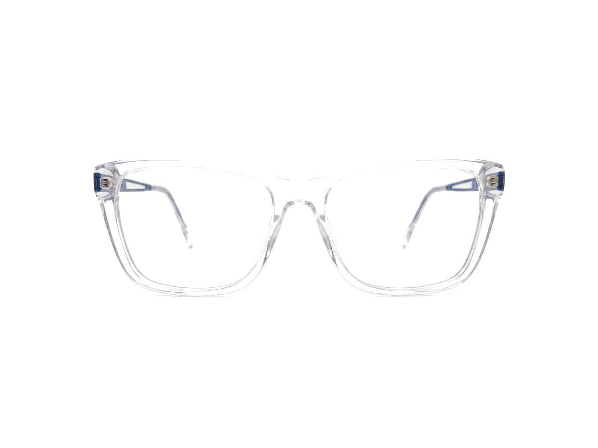 Women's Squared Cat-Eye Acetate Frame — White — Eyeglasses in White