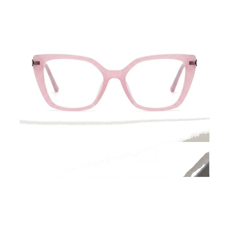 Women's Upswept Cat-Eye Acetate Frame — Pink — Eyeglasses in Pink