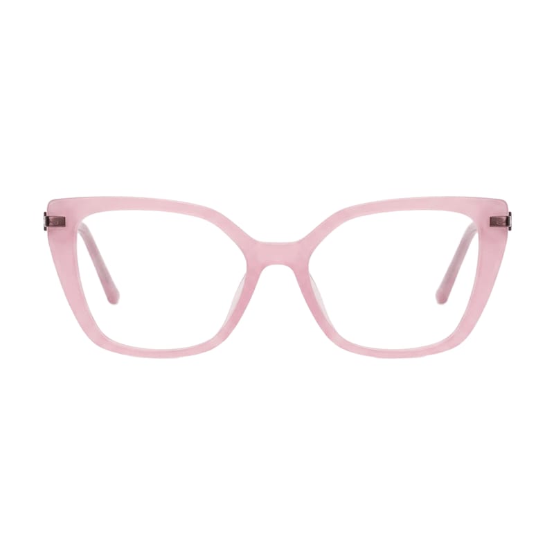 Women's Upswept Cat-Eye Acetate Frame — Pink — Eyeglasses in Pink