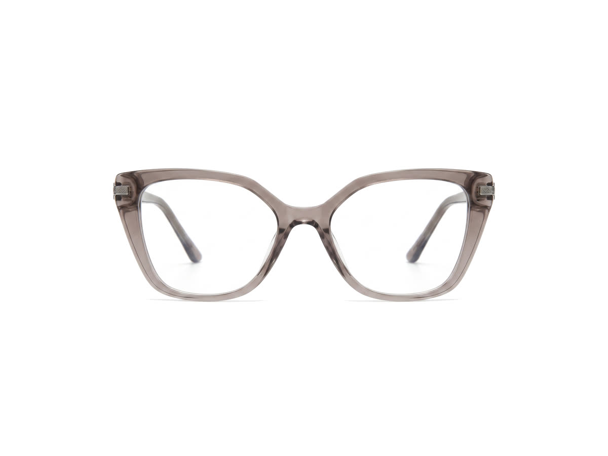 Women's Upswept Cat-Eye Acetate Frame — Smoke Grey — Eyeglasses in Smoke Grey