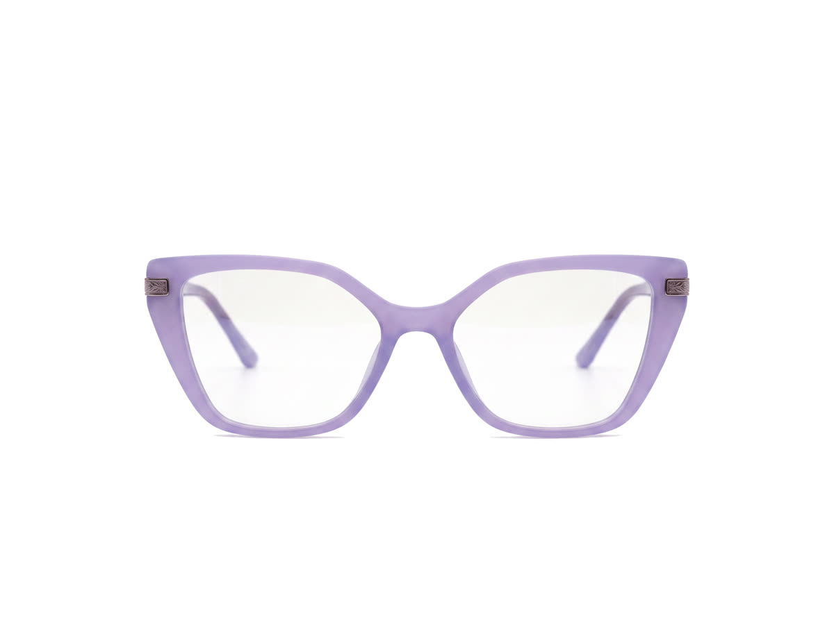 Women's Upswept Cat-Eye Acetate Frame — Matte Purple — Eyeglasses in Matte Purple