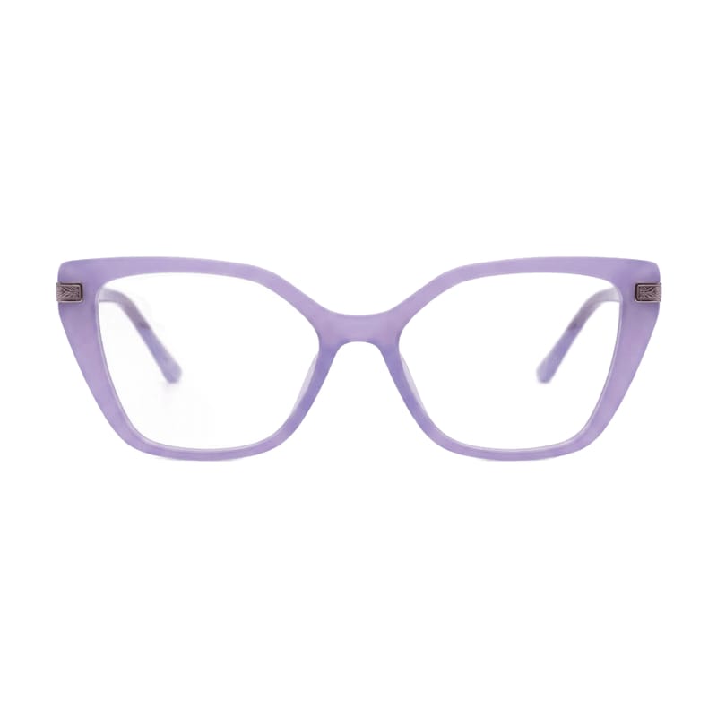 Women's Upswept Cat-Eye Acetate Frame — Matte Purple — Eyeglasses in Matte Purple