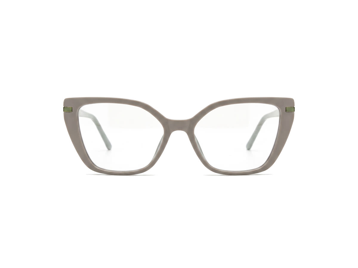 Women's Upswept Cat-Eye Acetate Frame — Matte Grey — Eyeglasses in Matte Grey