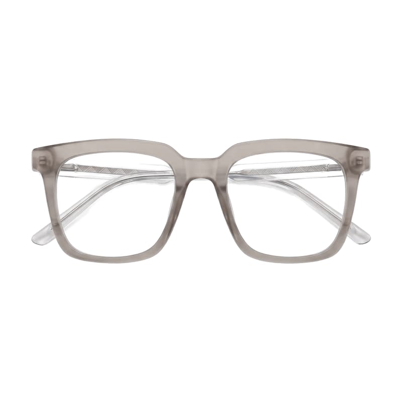 Women's Bold Square Acetate Frame — Grey — Eyeglasses in Grey
