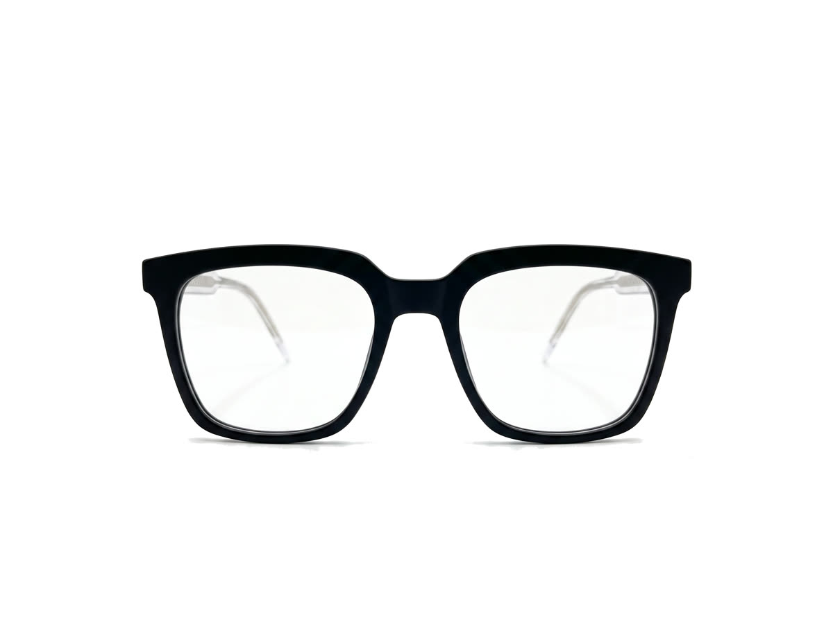 Women's Bold Square Acetate Frame — Matte Black — Eyeglasses in Matte Black