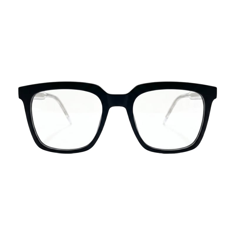 Women's Bold Square Acetate Frame — Matte Black — Eyeglasses in Matte Black
