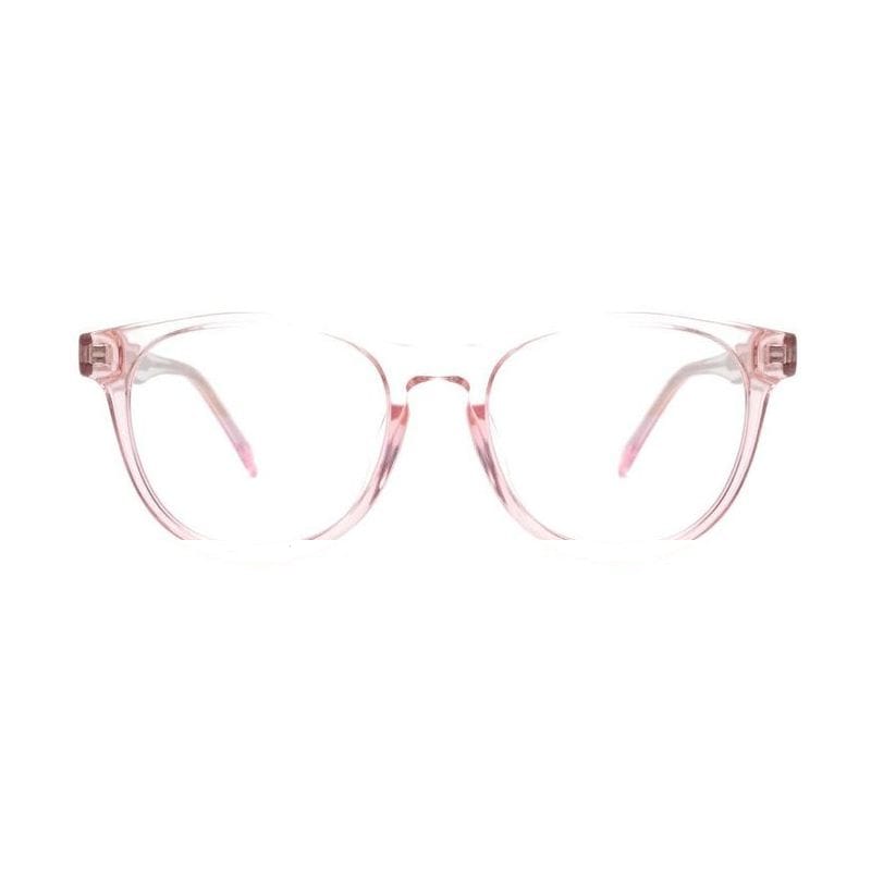 Women's Soft Round Acetate Frame — Crystal Pink — Eyeglasses in Crystal Pink