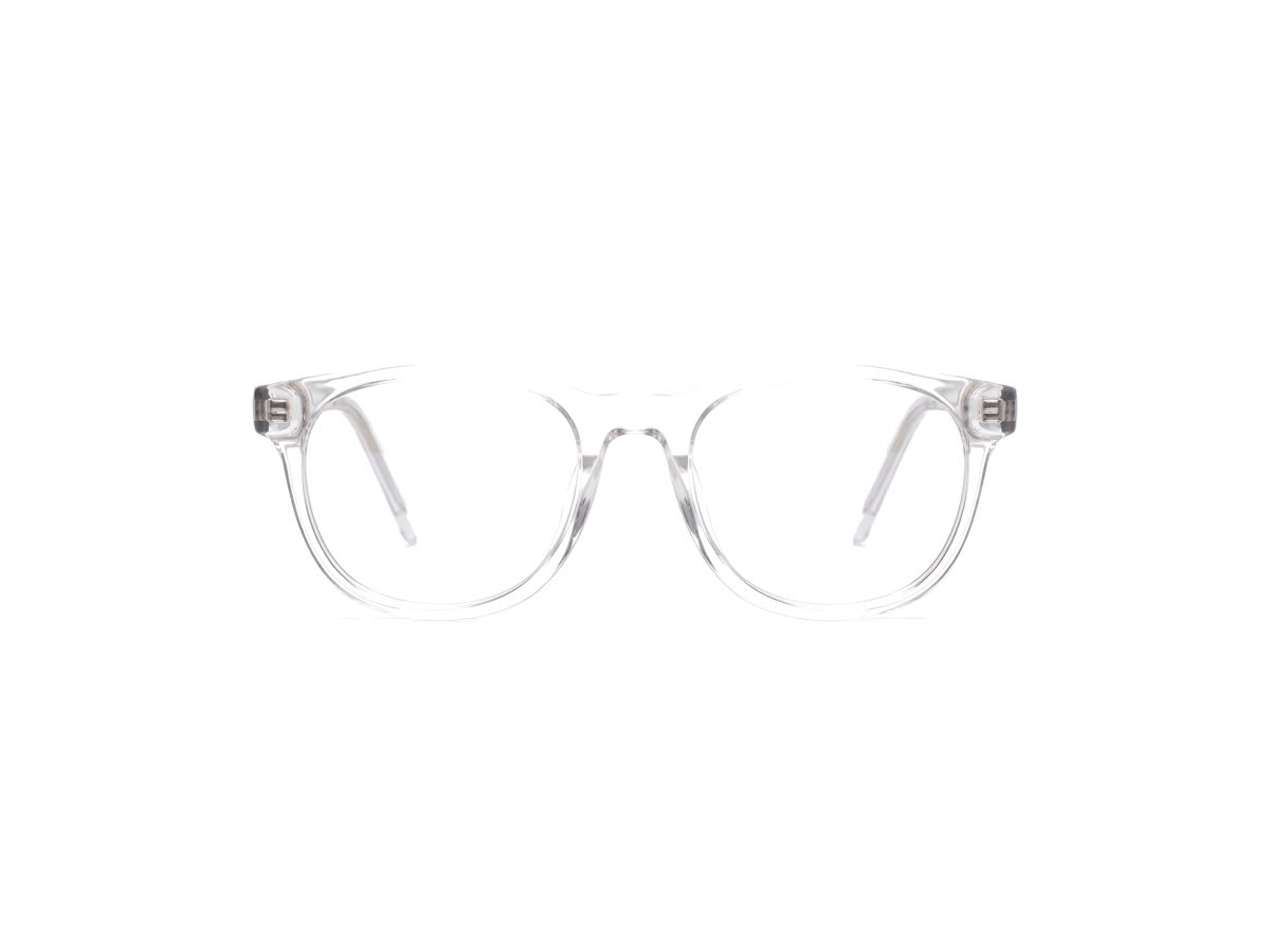Women's Soft Round Acetate Frame — Crystal — Eyeglasses in Crystal
