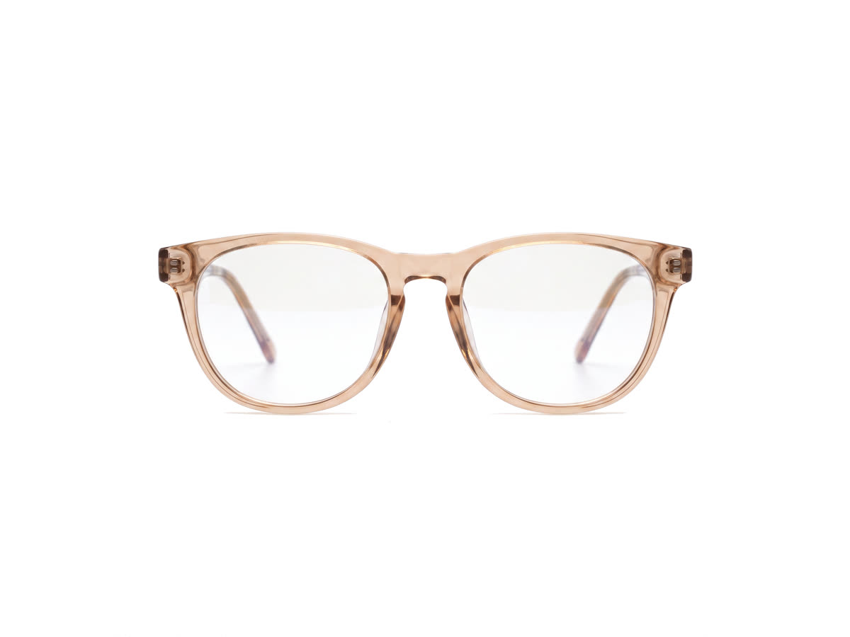 Women's Soft Round Acetate Frame — Crystal Brown — Eyeglasses in Crystal Brown