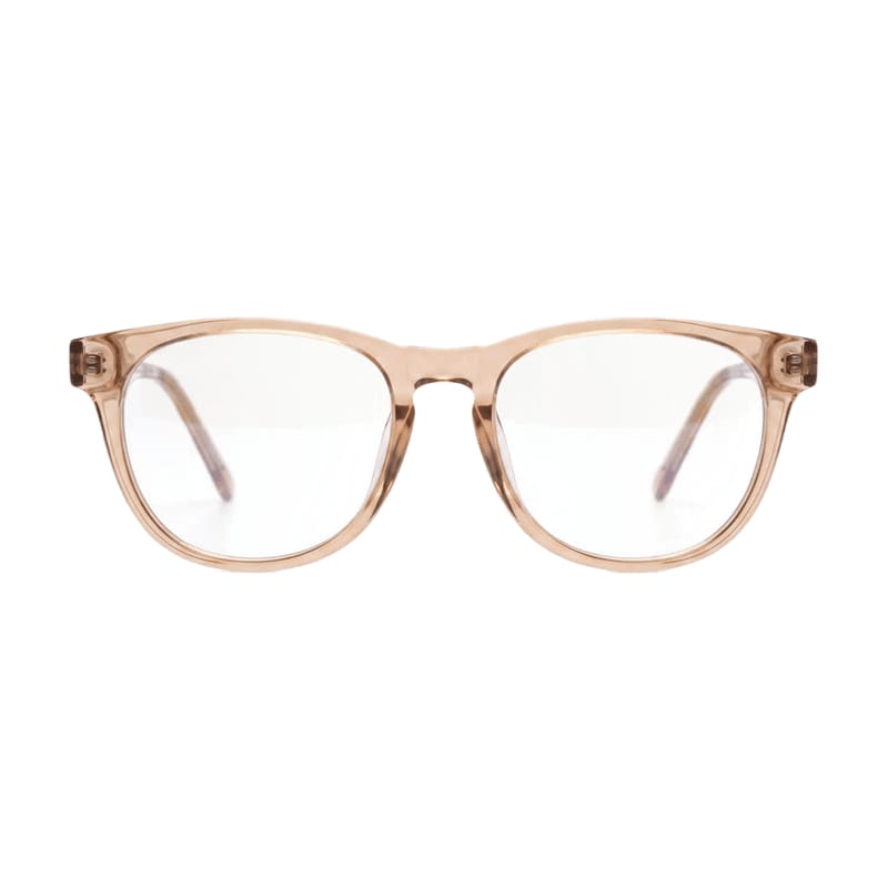 Women's Soft Round Acetate Frame — Crystal Brown — Eyeglasses in Crystal Brown