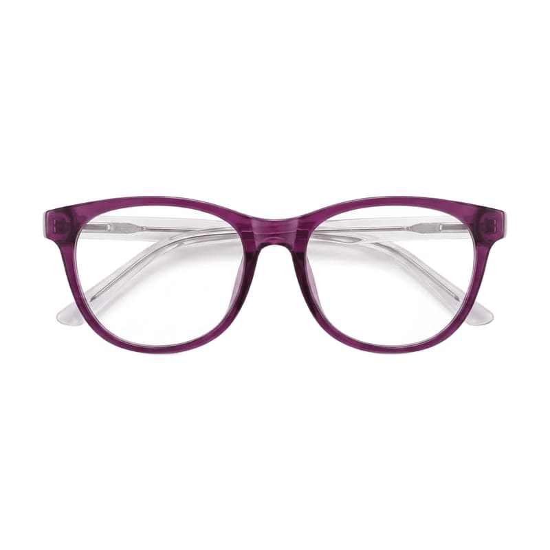 Women's Soft Round Acetate Frame — Purple — Eyeglasses in Purple