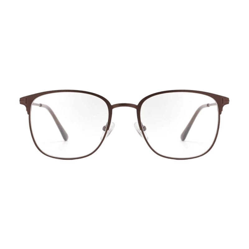 Women's Soft-Square Metal Frame — Matte Brown — Eyeglasses in Matte Brown