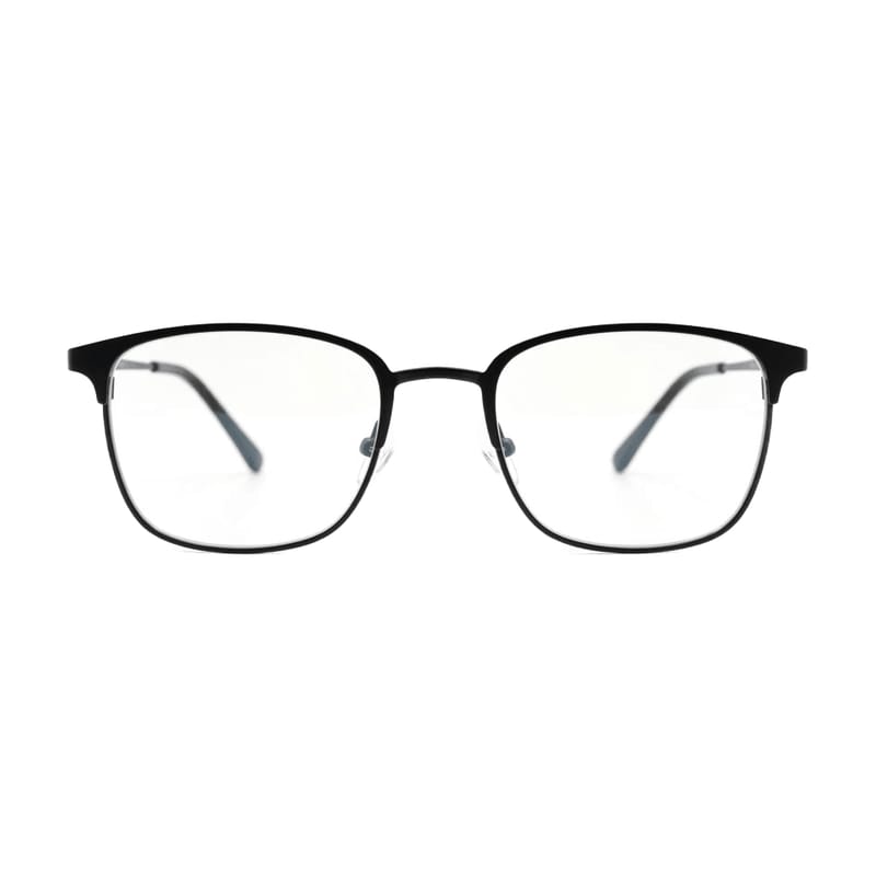 Women's Soft-Square Metal Frame — Matte Black — Eyeglasses in Matte Black